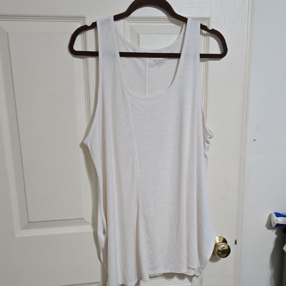 ATHLETA Women's Cream Tank Top